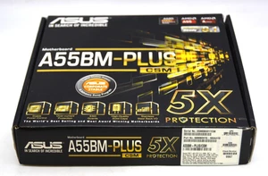 Placa madre ASUS A55BM-PLUS AMD A10-6800K CPU *CAJA ABIERTA* - Imagen 1 de 4