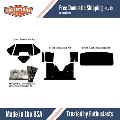 Kit de amortiguador de sonido de aislamiento para camioneta Ford Econoline 1975-91 chasis autocaravana completo Foto 1 de 4