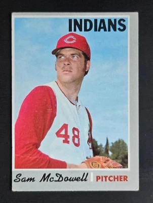 1970 Topps #650 Sam McDowell (High #) - Cleveland Indians - VGEX (wrinkle) - Image 1 of 2