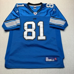 VTG Detroit Lions Calvin Johnson 81 Authentic Reebok Stitched Sewn Jersey 48 XL - Picture 1 of 6