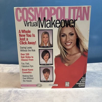 Cosmopolitan Virtual Makeover Windows/MAC CD-Rom 1997 Sega Soft Kodak - Image 1 of 4