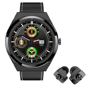 Smart Watch with Earbuds Wireless Stereo Earphones Smartwatch for Android iOS - Picture 1 of 17