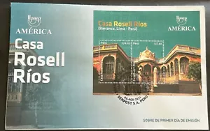 Perú Fdc 2021 Casa Rosell Ríos, Barranco, Lima, Perú - Picture 1 of 2