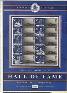 GREAT BRITAIN 2002 RANGERS FOOTBALL CLUB SMILERS SHEET UNMOUNTED MINT - Picture 1 of 1