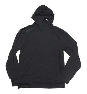 RLX Ralph Lauren Men's Black Moisture Wicking Hooded T-Shirt - Image 1 of 4