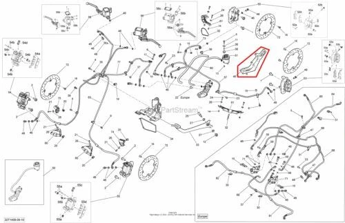 NEW OEM CAN-AM RENEGADE 500 EFI STD BRAKE PEDAL BRACKET — 第 1/1 张图片