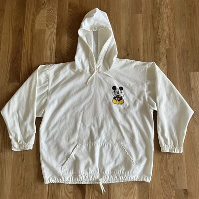 复古迪士尼米老鼠夹克尺寸小号连帽 Anorak 抽绳 — 第 1/4 张图片