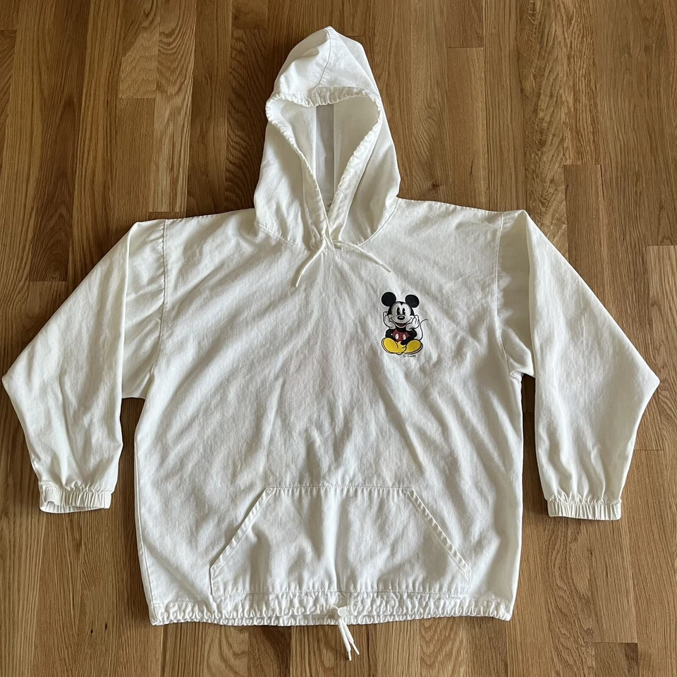 Chaqueta De Colección Disney Mickey Mouse Talla Pequeña Con Capucha Anorak Cordón Foto 1 de 4