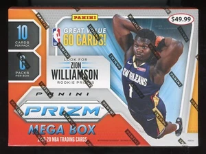 2019-20 Panini Prizm NBA Basketball Mega Box Target Factory Sealed BRAND NEW - Picture 1 of 2