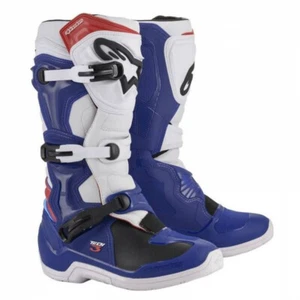 ALPINESTARS Tech 3 Motocross-/Motorrad Stiefel | blau weiß | Größe 44,5 - Bild 1 von 1