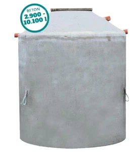 Betonzisterne 2900 - 9200 L, Monolith, mit begehb. Abd, Hydrophant ,frei Bau - Bild 1 von 2
