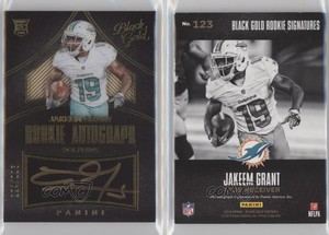 2016 Panini Black Gold Rookie Auto /225 Jakeem Grant #123 Rookie Auto RC