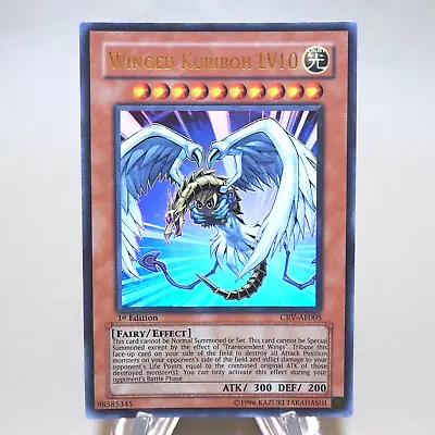 Yu-Gi-Oh Winged Kuriboh LV10 CRV-AE005 1st Edition Ultra NM Asian English k620 - Image 1 of 4