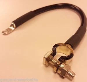 Battery Cable Negative 4 Gauge AWG Marine Grade Tinned Copper - Car, Boat, Solar - Picture 1 of 5