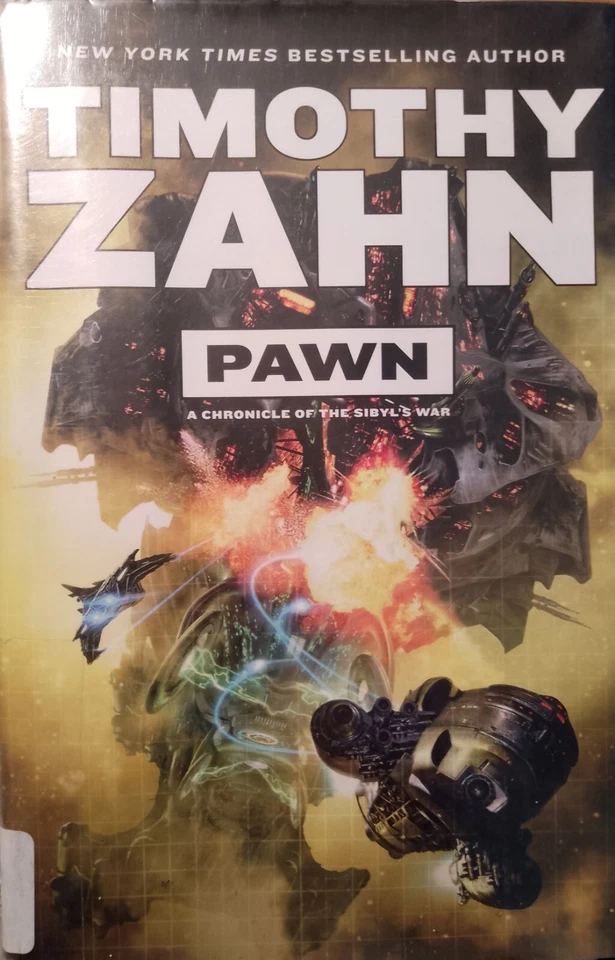 TIMOTHY ZAHN Pawn HB DJ Ex-Library TOR 2017 1st edition science fiction - Image 1 of 4
