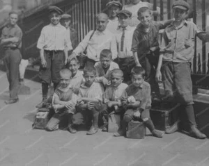 New York City Bootblack Shoeshine Boys 8x10 Reprint Of Old Photo - Bild 1 von 1