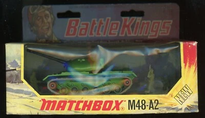 1974 Matchbox / Lesney Battle Kings K-102 M48-A2 Tank Green with box - Image 1 of 4