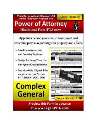Complex General Power of Attorney - Form & USB ( Legal Kit ) - Image 1 of 4