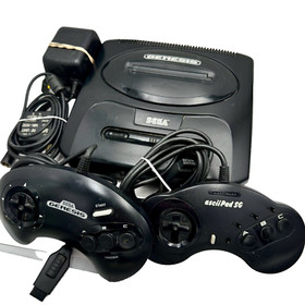 Sega Genesis Model 2 Console Bundle TESTED 2 Controllers All Cables RF