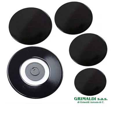 KIT 5 PIATTELLI SPARTIFIAMMA BRUCIATORI CUCINA 5 FUOCHI PIANO COTTURA CANDY - Immagine 1 di 2