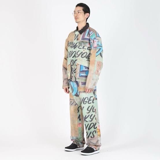 Stussy Alfonso Canvas Shop Jacket Multicolor Size L Preloved Stussy Alfonso Canvas Shop Jacket Multicolor Size L Preloved