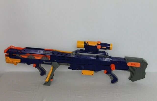 NERF N-STRIKE LONGSHOT CS-6 - Sniper Rifle - Blaster - Gun - Toy - VGC  $99.99 - PicClick AU