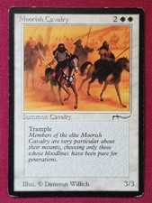 Magic The Gathering ARABIAN NIGHTS MOORISH CAVALRY LIGHT single white card MTG