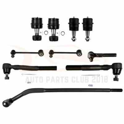 10pcs Front Rear Sway Bars Tie Rods Ball Joints For 2007 2008-2017 Jeep Wrangler - Изображение 1 из 4