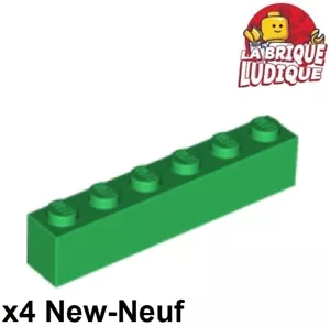 LEGO 4x Lego Brick 1x6 6x1 Grün/Grün 3009 Neu - Bild 1 von 1