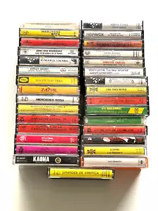 Lot of 31 1970-1990's Vintage Mexican Latin Music Tape Cassettes Hispanic - Picture 1 of 7