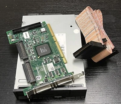 Tandberg Data BRSKA-0704-DC LTO4 Internal SCSI Drive w/ Adaptec Dual Card Cable - Image 1 of 4