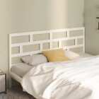 vidaXL Bed Headboard White 206x4x100 cm  Wood Pine GF0