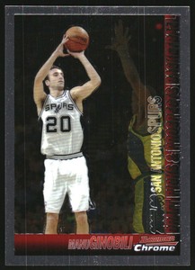 2005-06 Bowman Chrome San Antonio Spurs Basketball Card #36 Manu Ginobili