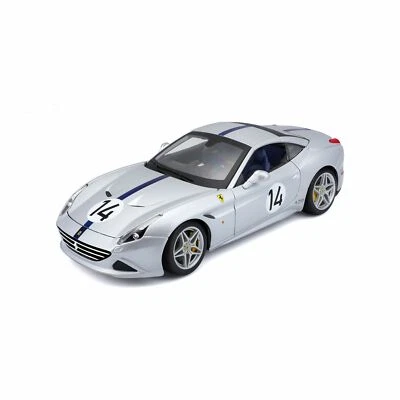 Bburago - Modellauto - Ferrari California T The Hot Rod (silber, Maßstab 1:18)