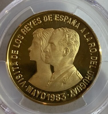 URUGUAY. Oro 20000 Pesos 1983. PCGS PR 68DCAM. KMX-2. ¡SOLO 1500 DE COLECCIÓN! Foto 1 de 3