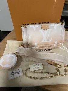 LOUIS VUITTON MULTI POCHETTE  BRUME COIN Purse By The Pool - Picture 1 of 9