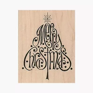 Frohe Weihnachtsbaum Stempel, Weihnachtsstempel, Kartenbasteln, Urlaub, Basteln - Bild 1 von 1