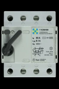 CLIPSAL 80 AMP 100mA DOPPELPOLIG RCD T4280100 - Bild 1 von 7