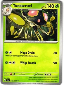 Toedscruel 18/142 Pokemon SV: Stellar Crown - Picture 1 of 3