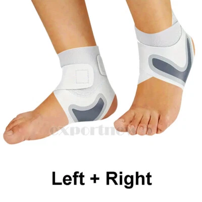 US Tobillo Deportivo Pie Envoltura Soporte Compresión Tendón Correa Vendaje Elástico Foto 1 de 4