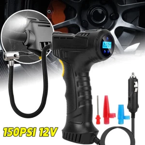 Portable LCD Digital Car Tire Inflator Hand Held Air Compressor Pump 150PSI 12V - Picture 1 of 13