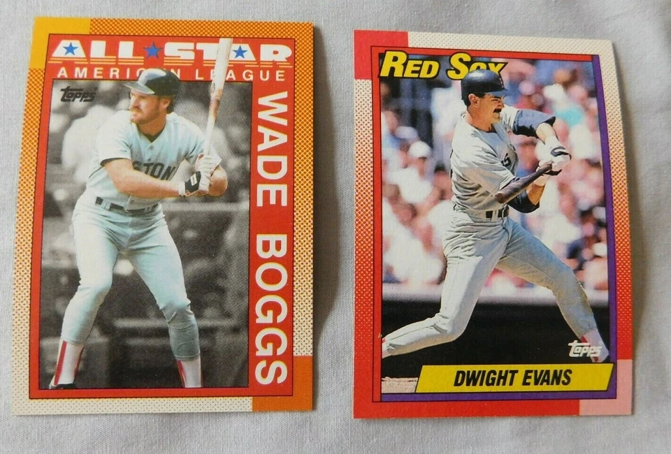 1990 Topps Boston Red Sox Baseball Card Pick one - Image 1 of 1