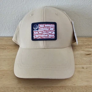 Brand New Tommy Bahama Men's Golf Snapback Hat Tan USA American Flag - Picture 1 of 5