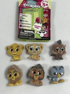 Disney Doorables The Lion King Set of 6 Flocked Fuzzy Series 2 W/ Booklet - Picture 1 of 10