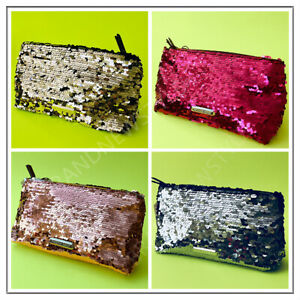 Victoria's Secret Beauty SEQUINS Cosmetic HOLIDAY Bags CLUTCH U PICK ONE NEW