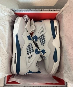 Talla 12 - Air Jordan 4 Retro 2024 Azul Militar - Imagen 1 de 9