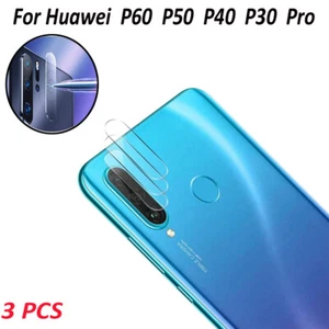3 Pcs Replacement Back Camera Lens Tempered Glass For Huawei P50-P20 Protector - Picture 1 of 9