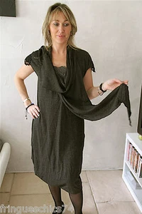 robe châle modulable laine vierge HIGH USE taille M (38-40) NEUVE S ÉTIQUETTE - Picture 1 of 6