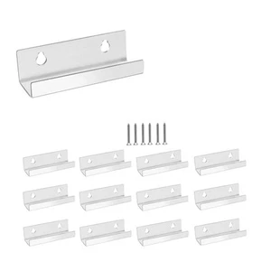 12 Stück Vinyl-Schallplattenregal-Wandhalterung, 10,2 Cm, Klares Acryl-Albu6268 - Bild 1 von 6