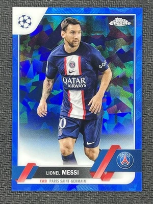 2022-23 Topps Chrome Sapphire UEFA Lionel Messi FC Barcelona #1 - Image 1 of 2